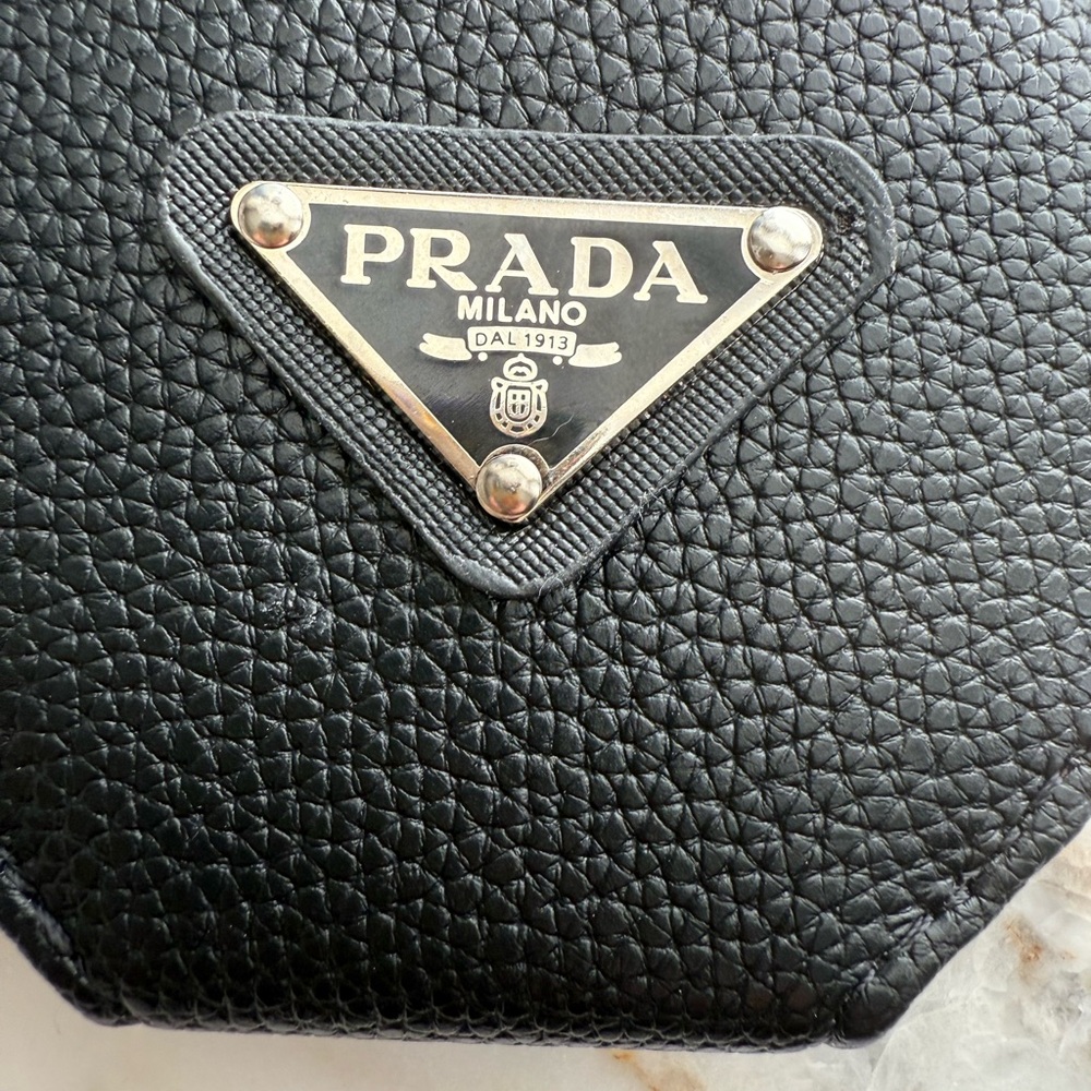 Upcycled Black Pouch Accessory - Picture 2 of 5